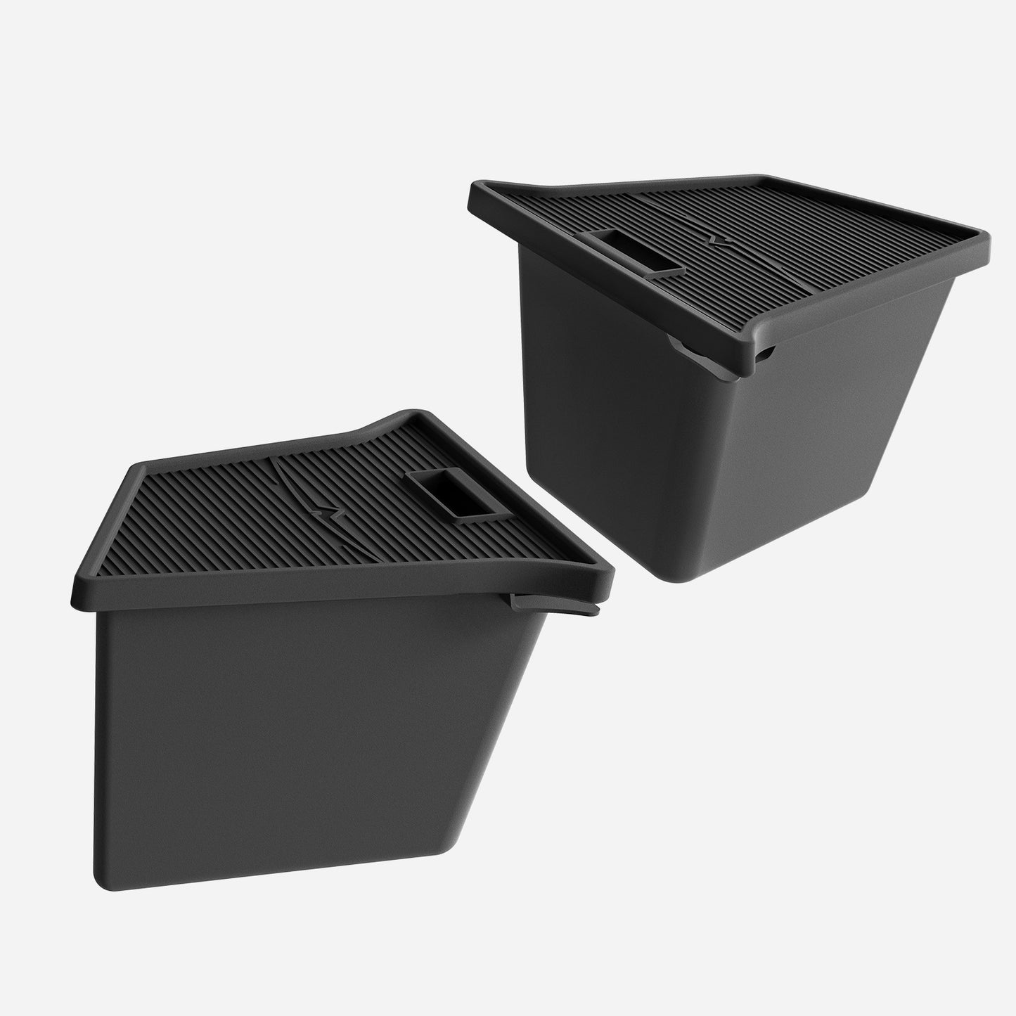 3W Tesla Model Y TPE All Weather Custom Trunk Organizer Rear Trunk Storage Bins Side Box Interior Waterproof anti-slip easy to clean