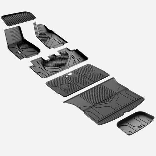 3W Right Hand Drive Tesla Model Y TPE All Weather Custom Fit Full set 9PCS