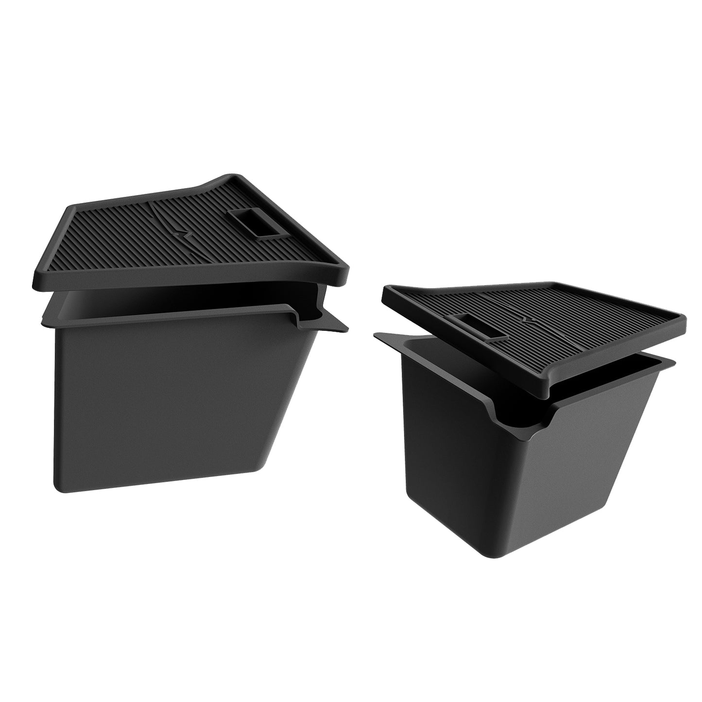 3W Tesla Model Y TPE All Weather Custom Trunk Organizer Rear Trunk Storage Bins Side Box Interior Waterproof anti-slip easy to clean