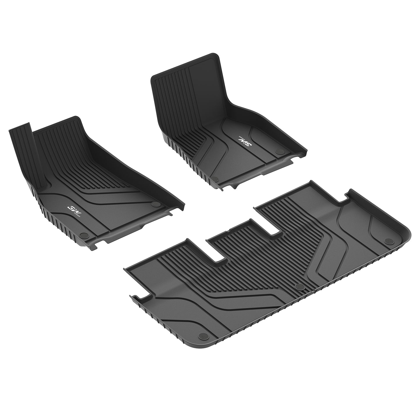 3W TPE All Weather Custom floor mats for Left Hand Drive Tesla New Model S 2022-2023 Waterproof anti-slip easy to clean accessories floor mats model s plaid