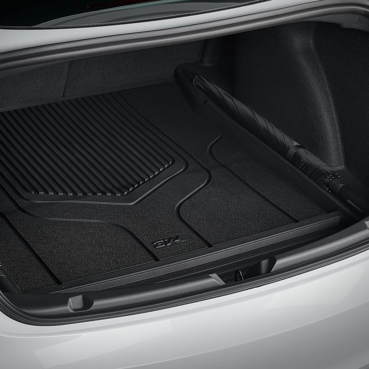 3W Tesla Model 3 TPE Trunk Cargo Liner Mat Sets,Front Trunk Mat + Trunk Mat+ Rear Trunk Mat