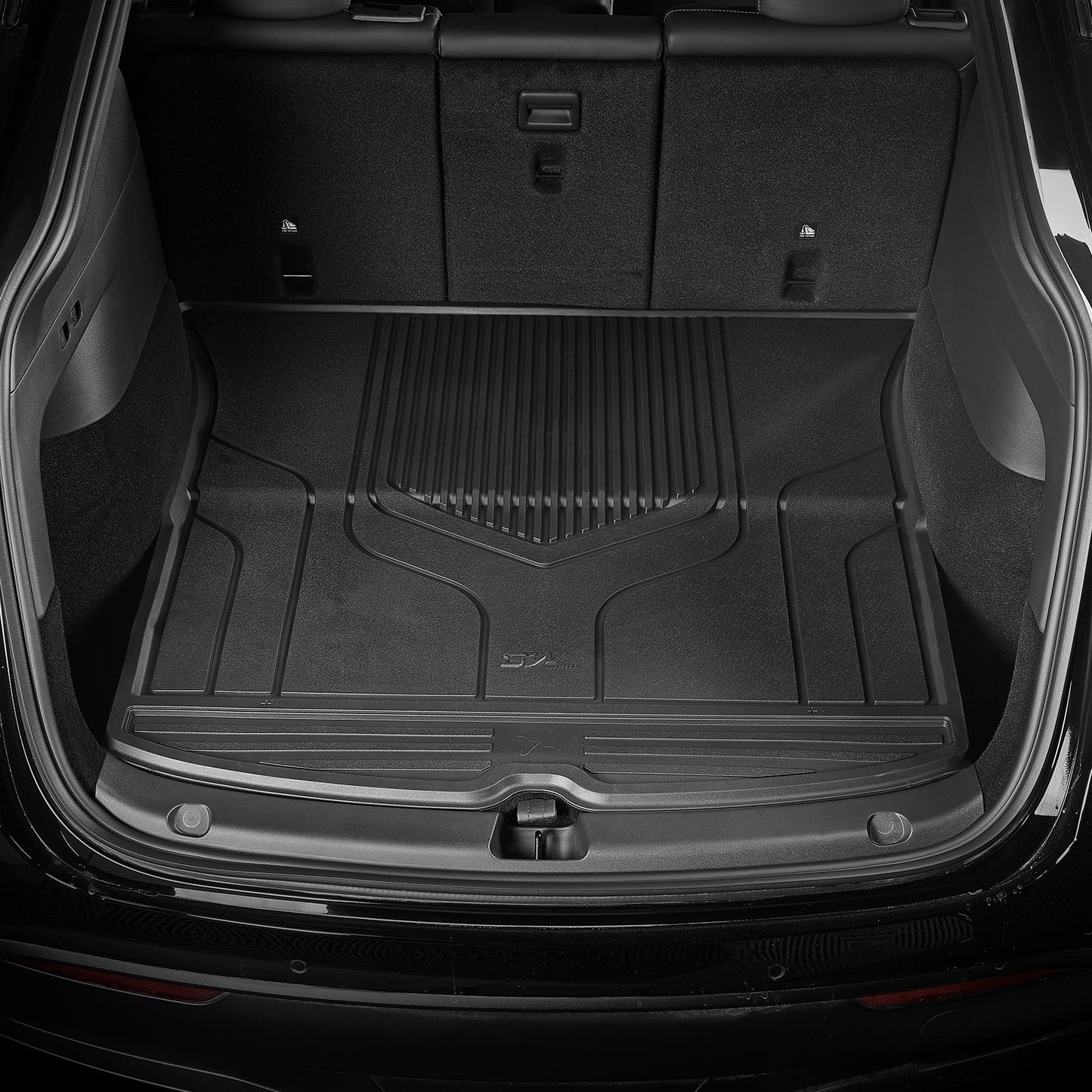 3W Right Hand Drive Tesla Model Y(2021-2024) TPE All Weather Custom Fit Floor+Front Trunk Mat + Rear Storage Mat + Rear Trunk Mat UKCA quality certification,Waterproof anti-slip easy to clean