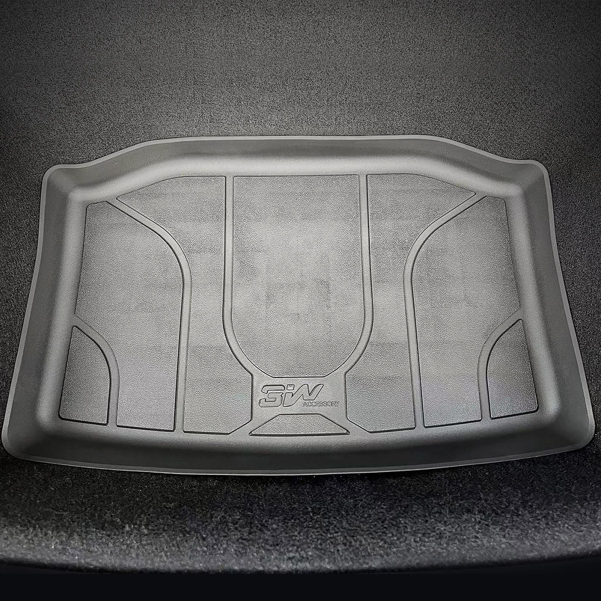 3W Tesla Model 3 TPE Rear Trunk Mat, All Weather 3D Customization, UKCA quality certification