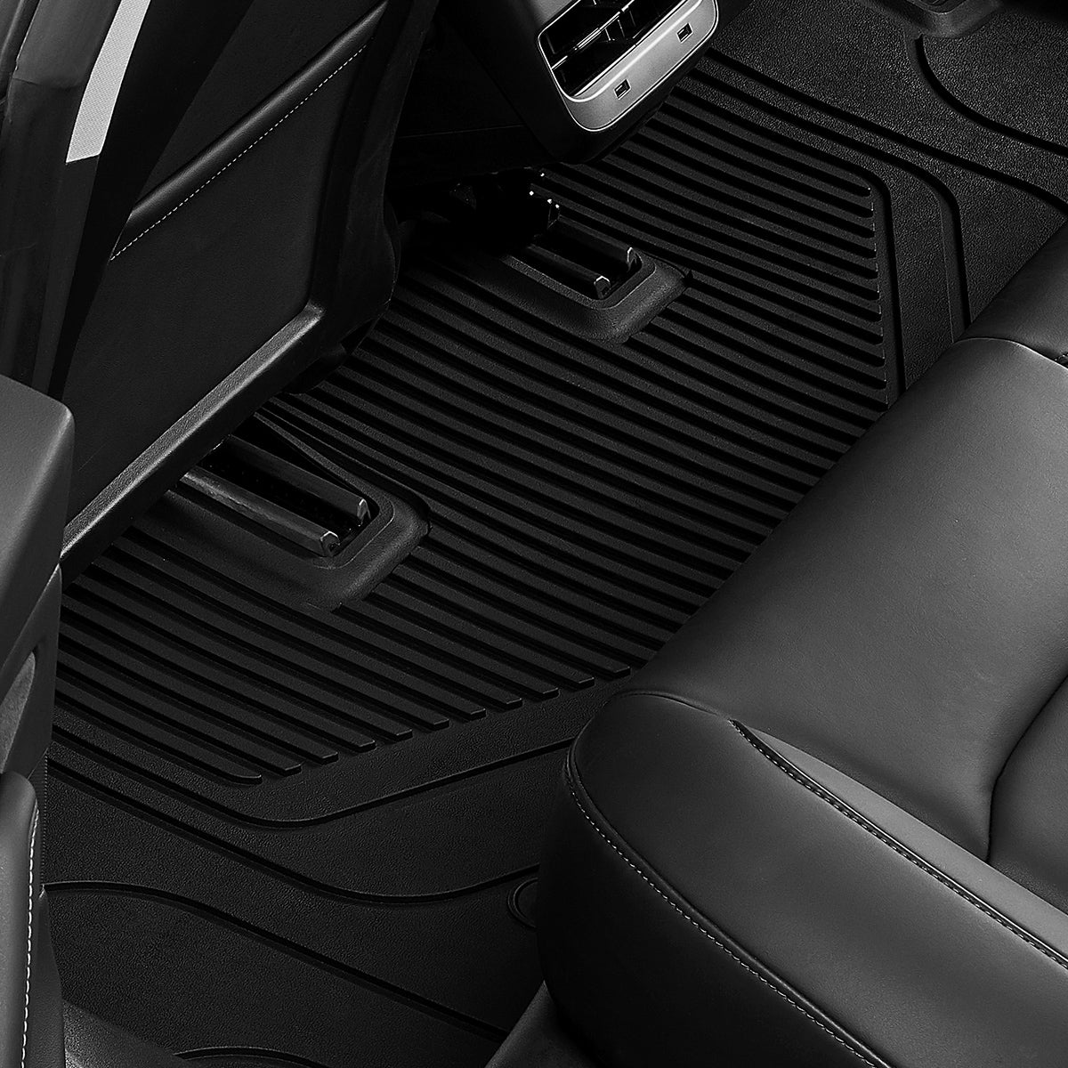Tesla Model Y Floor Mats 2020-2023 - Custom Fit Black TPE Floor