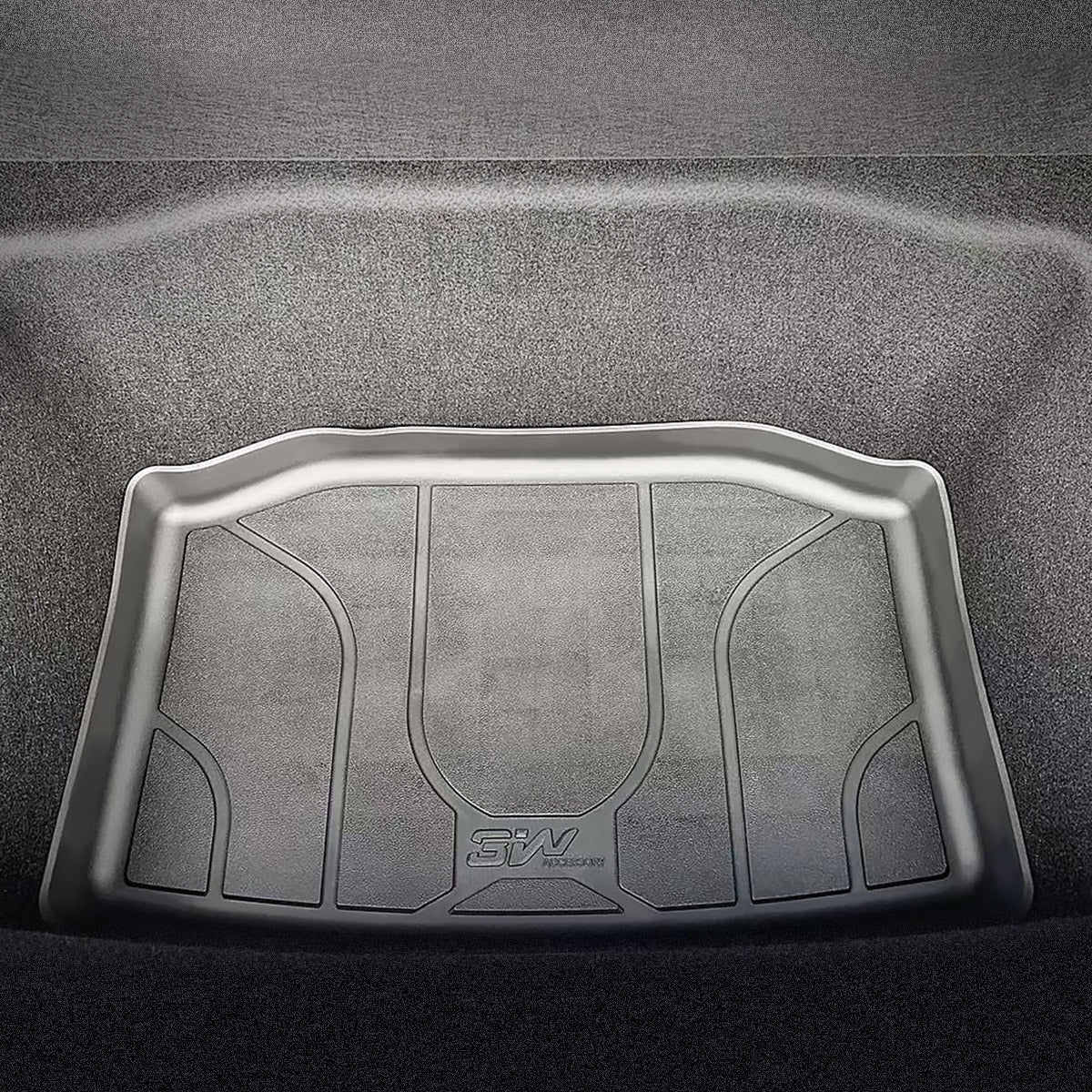 3W Tesla Model 3 TPE Rear Trunk Mat, All Weather 3D Customization, UKCA quality certification